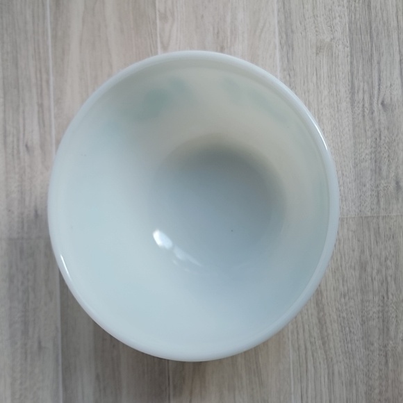 Vintage Pyrex Amish Butterprint White Turquoise 1 1/2 Quart Mixing Bowl - Picture 11 of 13